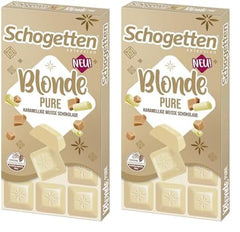 Schogetten Blonde Pure I white chocolate with caramel I 100 g I individually portioned (pack of 2)