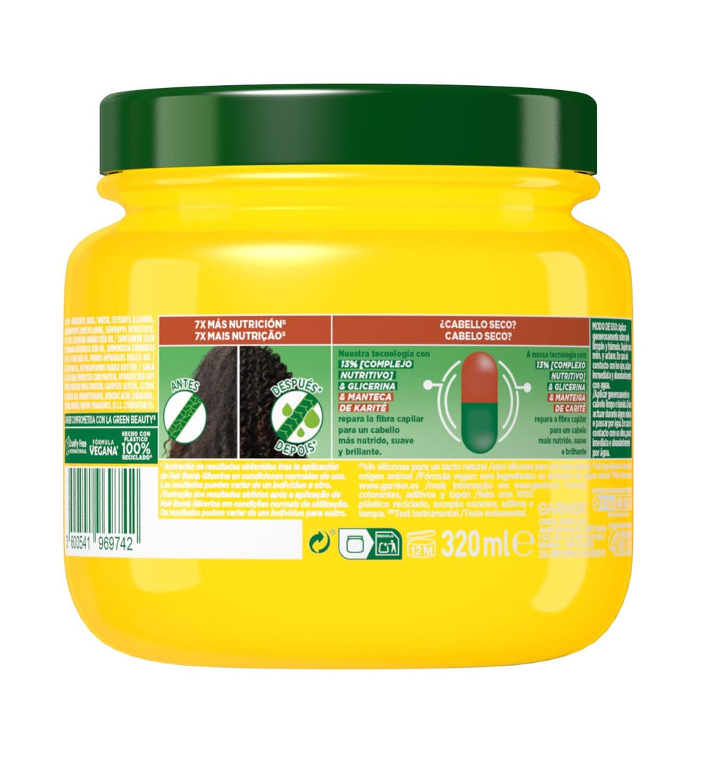 Garnier Fructis Șampon Unt Mască Nutri Repair Butter 300 ml Masca de par Naty Shop