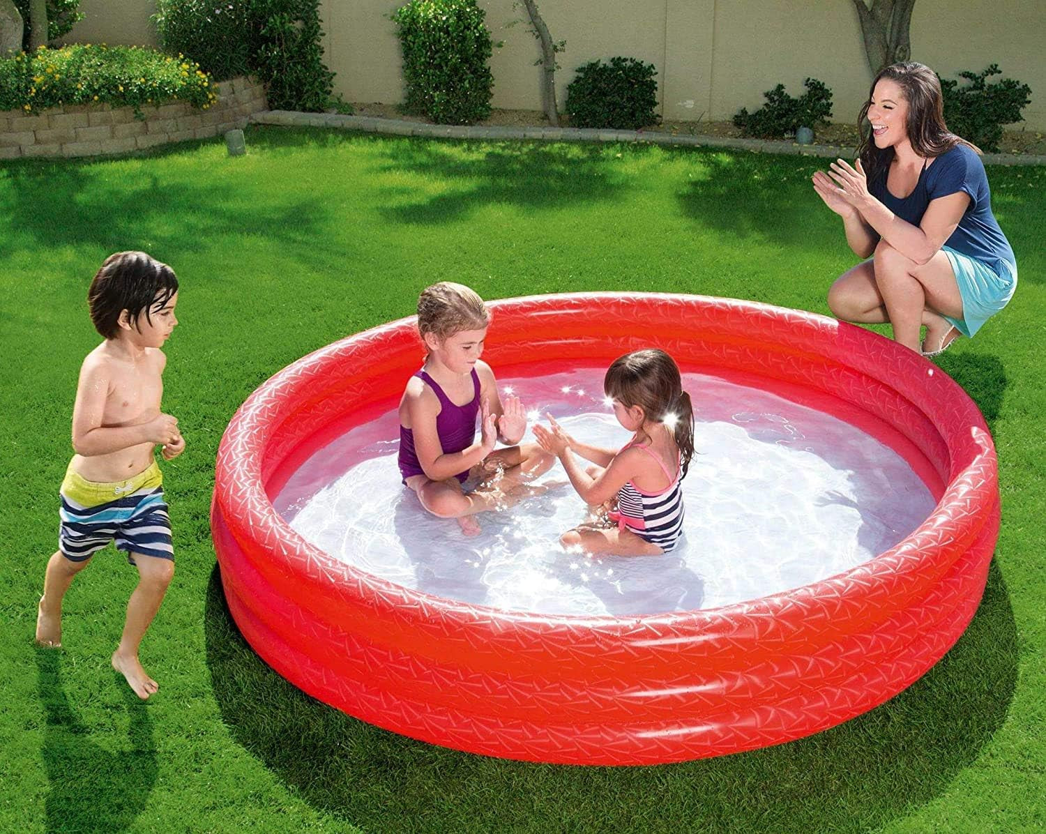 Piscină pentru copii Bestway Classic, culori asortate, 51027-17 183 x 183 x 33 cm, multicoloră