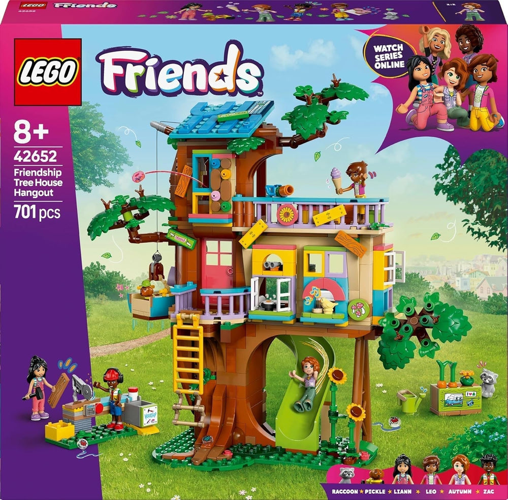 LEGO Friends Tree House Build and Play Role Play Set Toy House for Girls 8 Years Old Set with 4 Character Minifigures and 2 Animal Figures Gift Idea for Kids 42652 Building Sets Besuche den LEGO-Store
