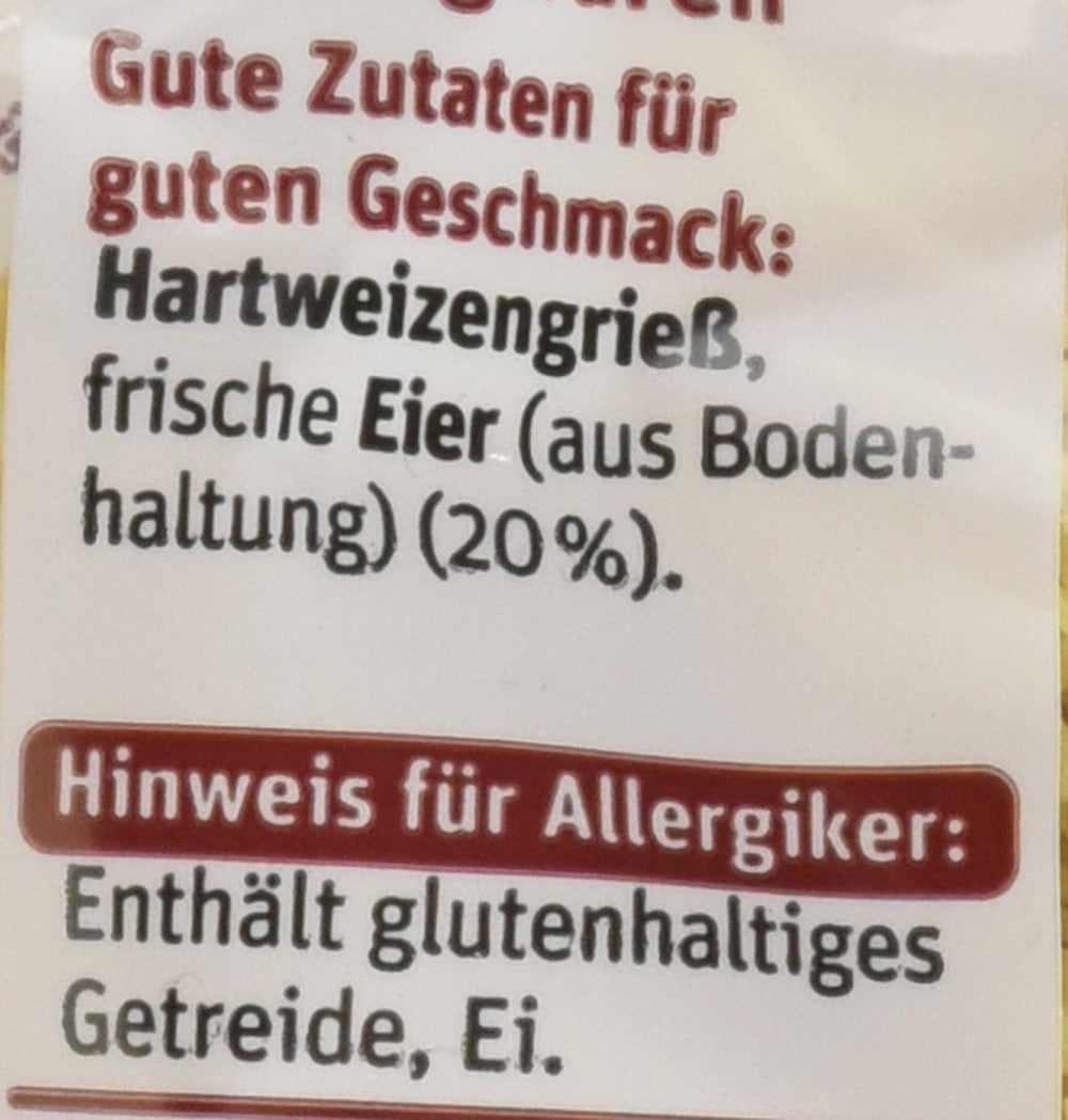 tegut... Egg Noodles Pack of 6 (6 x 250g)