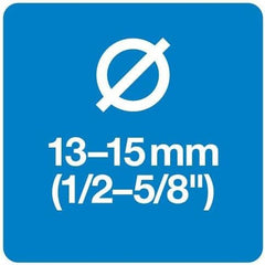 Set furtun de apă Fiskars pentru roată hidraulică, cu 2 conectori furtun și conector robinet, dimensiune universală, nivel de rigiditate torsională 4 (din 5), 1,8 m, Ø1,3-1,5 cm (1/2-5/8"), negru/portocaliu/albastru, 1057621