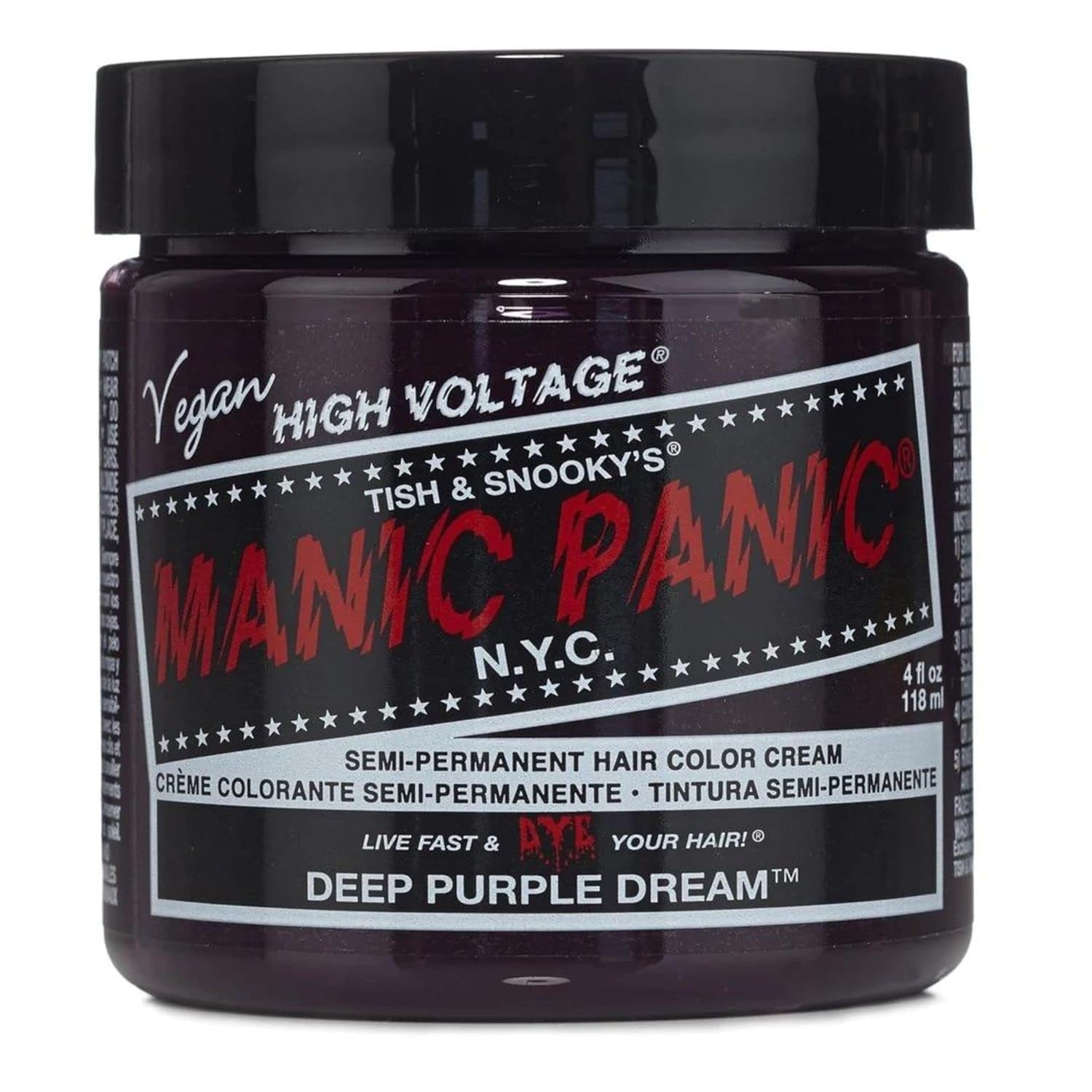 Manic Panic Electric Lizard Classic Cream, vegan, fără cruzime, vopsea de păr verde semipermanentă 118ml