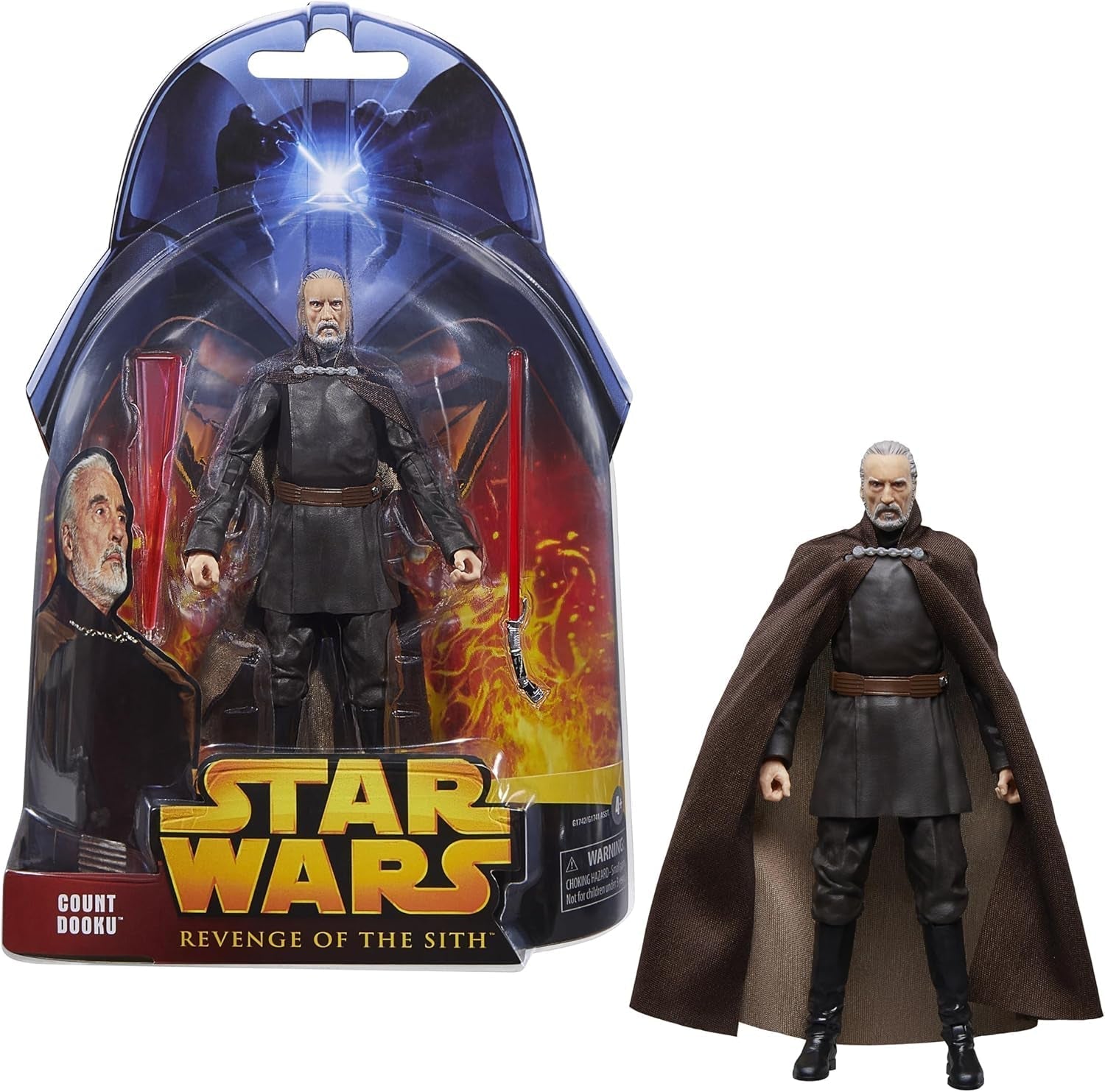 Star Wars Seria Neagră Contele Dooku, Star Wars: Răzbunarea Sith 20 de ani figura de acțiune de colecție (15 cm) Action figures Naty Shop