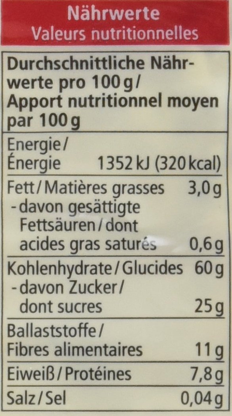 Muesli with organic fruits, 750g