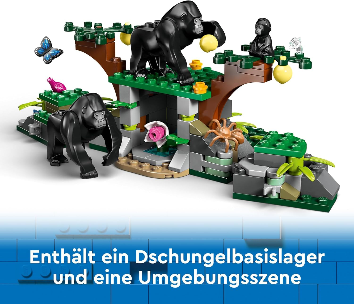 LEGO City Jungle Explorer Helicopter, Adventure Playset for Kids 8+, Christmas or Birthday Gift for Kids, 5 Minifigures and 3 Gorillas 60437 Building Sets Besuche den LEGO-Store