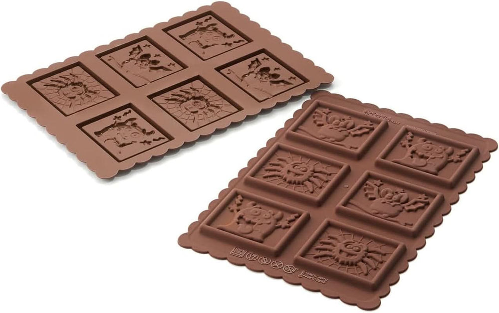 Silikomart 22.172.77.0165 CKC, 12 Chocolate Monsters on Biscuits Kitchen Naty Shop