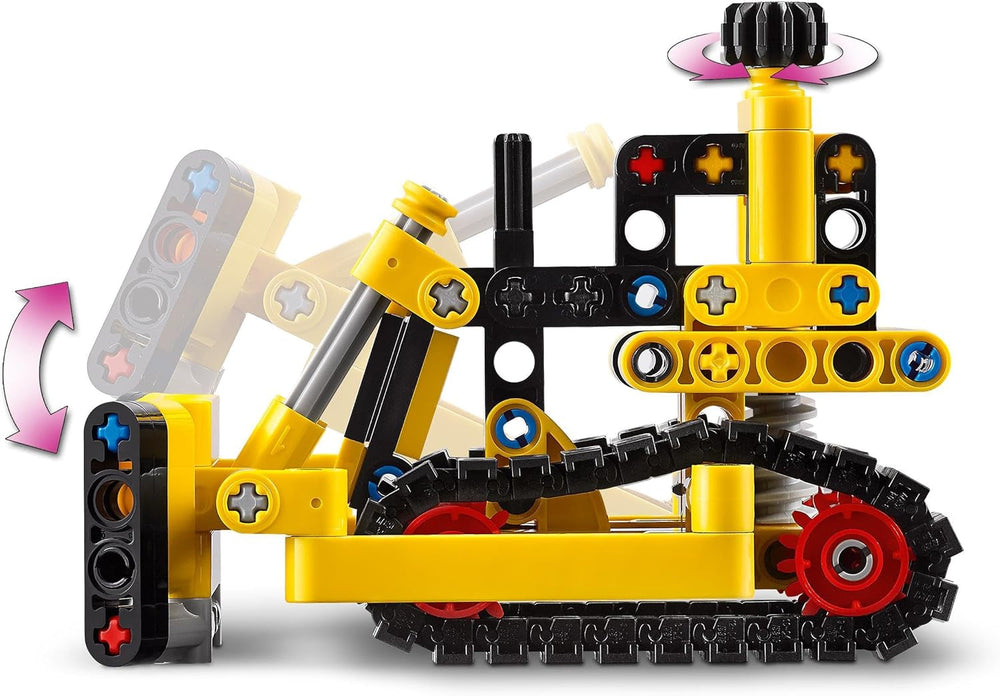 LEGO Technic Heavy Bulldozer Building Toy Bulldozer Add to Your Construction Site Construction Toy for Kids Tech Gift for Boys and Girls 7 Years Old 42163 Construction Sets Besuche den LEGO-Store