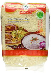 Aroy-D fragrant rice, 100% long grain rice, 1 package (1 x 2 kg)