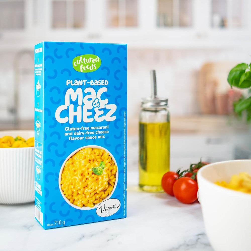 Cultured Foods Vegan 3-er Set Vegan Mac And Cheese, Gouda Sauce, Cheddar Sauce, Laktosefrei Glutenfrei MAC & CHEEZ CHEATCHEEZ