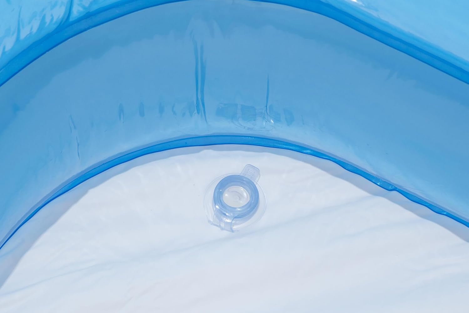 Bestway - Blue Deluxe Rectangular Inflatable Pool, 211 x 132 x 46 cm, Blue/White