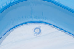 Bestway - Blue Deluxe Rectangular Inflatable Pool, 211 x 132 x 46 cm, Blue/White