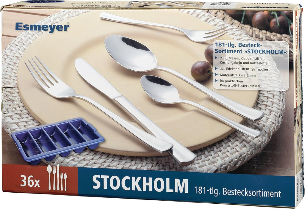 Set economic STOCKHOLM 204-059, 181 piese, multicolor Bucatarie Naty Shop