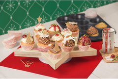 Original Kaiser Inspiration Muffinform-Set 2-Teilig, Muffinblech Mit Xmas Papierbackförmchen Für 12 Muffins, 38 X 27 Cm, Cupcake Form Antihaftbeschichte, Schwarz Molds and baking trays Naty Shop