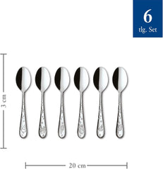 Villeroy & Boch - Toy'S Delight coffee spoon set 6 pieces Silver Platinum, dishwasher safe Kitchen Naty Shop