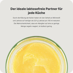 Vilgain Ghee Spray mit Avocadoöl | Laktosefrei, zum Kochen & Backen | Rauchpunkt 195°C, herzgesund, BRC-zertifiziert | Ideal für laktoseempfindliche Menschen | Geschmacks-Harmonie, 200ml