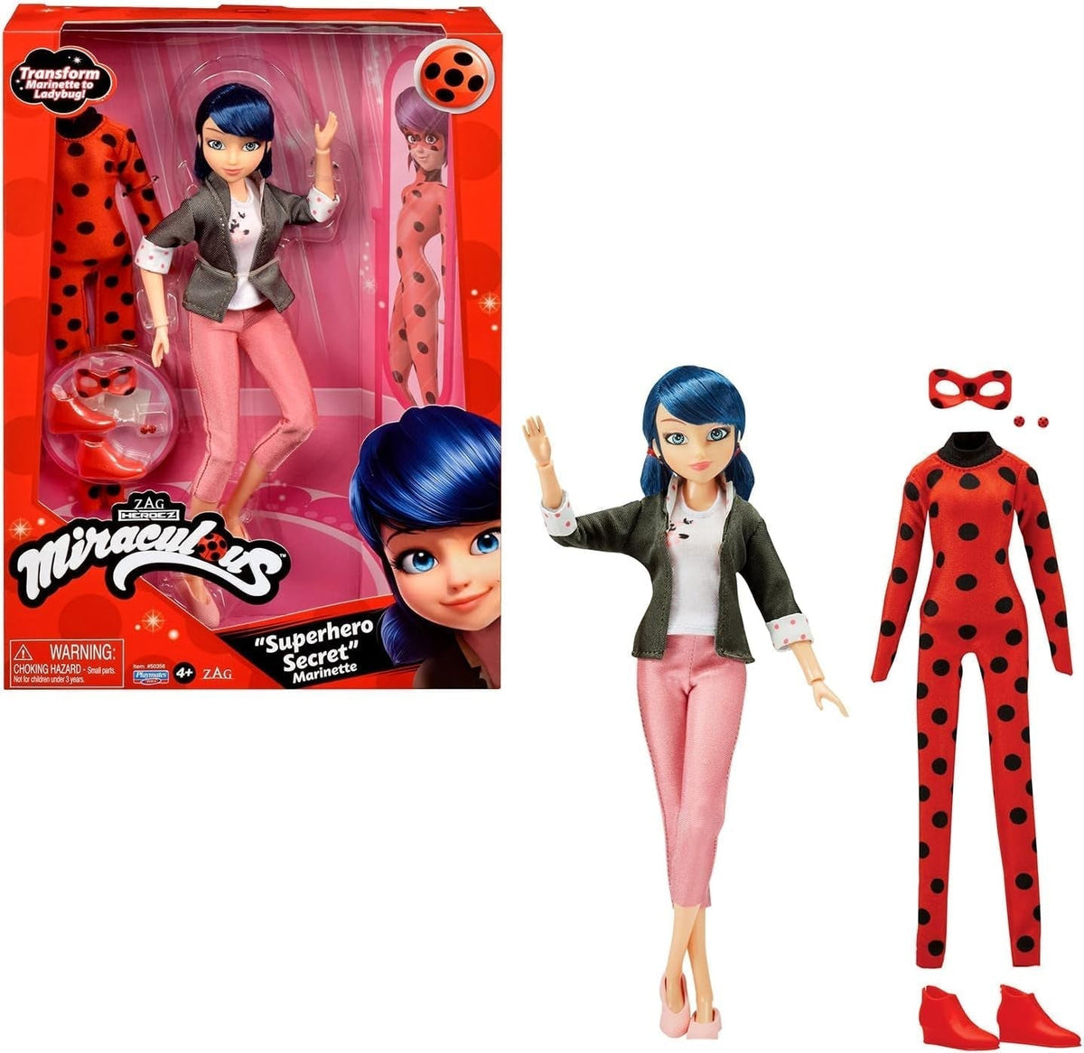 Bandai - Miraculous Ladybug - 26cm Dress Up Doll with Two Outfits - Ladybug - P50355 Naty Shop Dolls Default Title