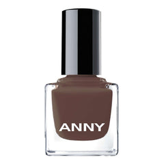 ANNY Nail Polish - High quality, long-lasting, chip-resistant and quick-drying colored nail polish, color: sister red - elegant mocha brown - 15 ml