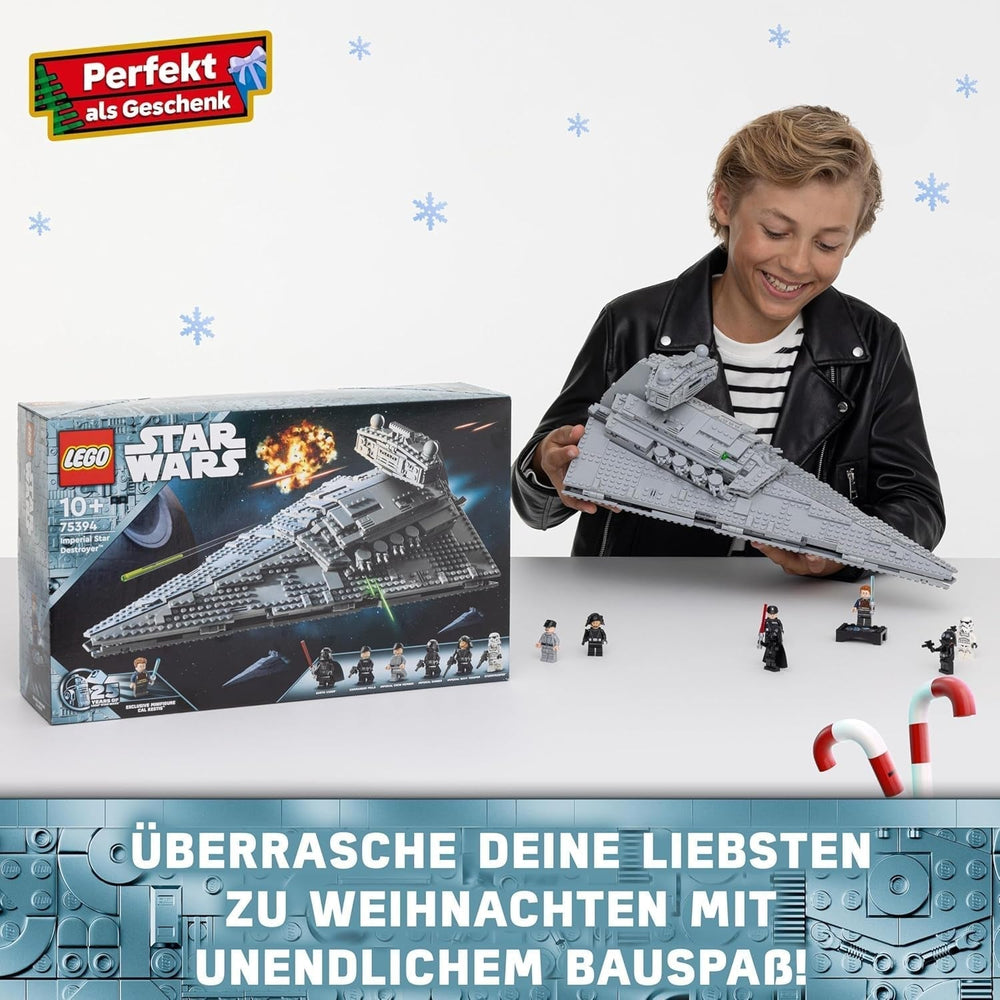 LEGO Star Wars Imperial Star Destroyer, Starship Set, Building Toy, Darth Vader and Cal Kestis Playset, Birthday Gift for Boys, Girls and Fans 75394 Building Sets Besuche den LEGO-Store