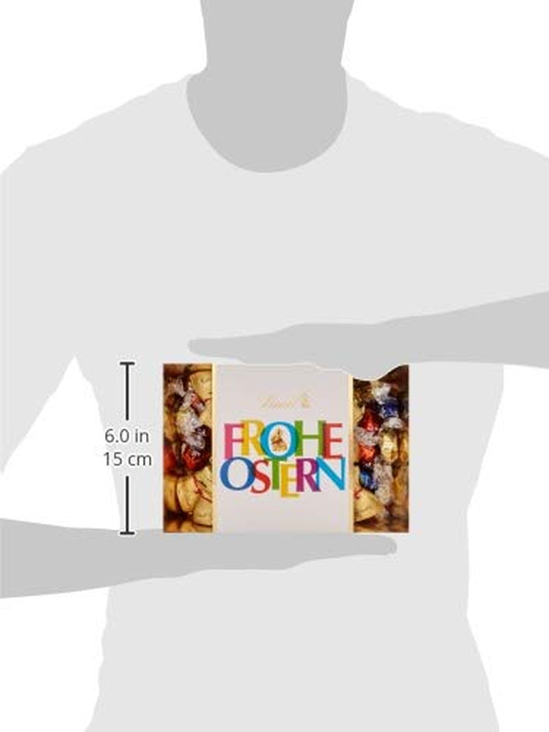 Colorful Lindt Chocolate Easter Nest | 310 g | 8 x Mini Golden Bunnies, 26 x Lindor Milk Chocolate Eggs, 15 x Lindor White Chocolate Eggs, 10 x Lindor Dark Chocolate Eggs | Easter Chocolate | Gift of Chocolate