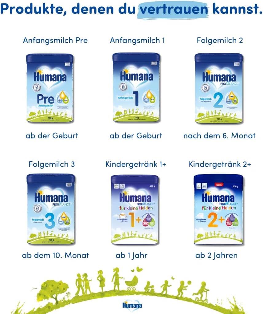 Humana PROBALANCE 2 follow-on milk, after the 6th month, 750 grams Mother and Child Naty Shop