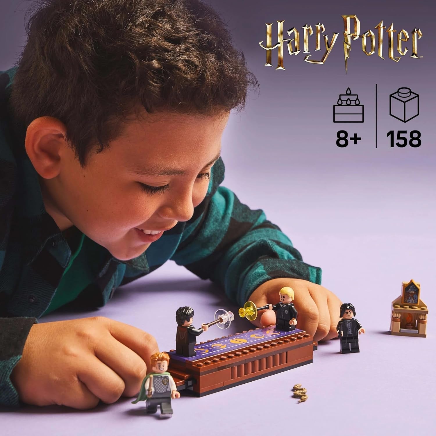 LEGO Harry Potter Hogwarts Castle: Dueling Club Building Set With 4 Minifigures Incl. Draco Malfoy, Gilderoy Lockhart & Severus Snape, set With function For boys and girls aged 8+ 76441 Building sets Besuche den LEGO-Store