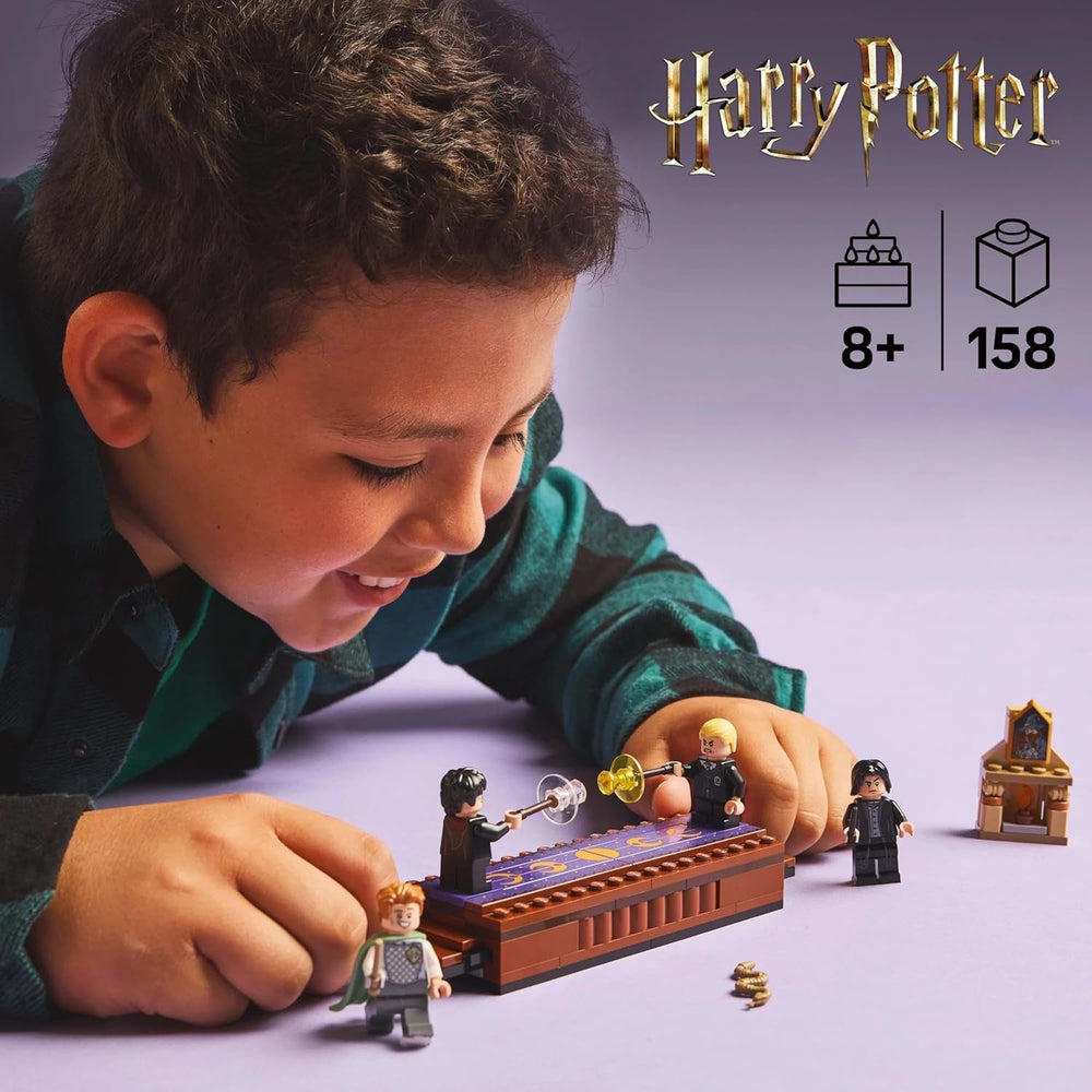 LEGO Harry Potter Hogwarts Castle: Dueling Club Building Set With 4 Minifigures Incl. Draco Malfoy, Gilderoy Lockhart & Severus Snape, set With function For boys and girls aged 8+ 76441 Building sets Besuche den LEGO-Store