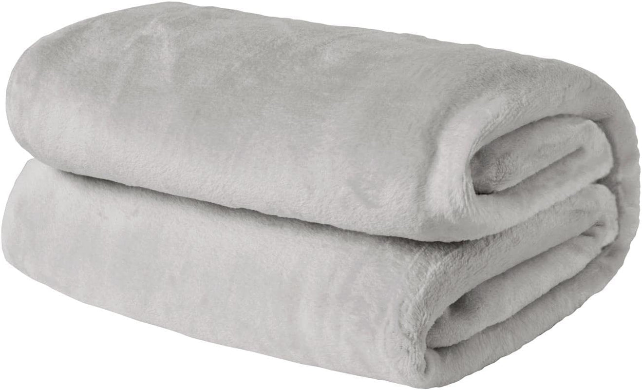 Cuvertură de pat Brentford's Ultra Soft Fleece, Silver Grey, Large Double - 150 X 200Cm Paturi si Cuverturi Besuche den Brentfords-Store Gri-argintiu 120 X 150 Cm