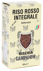 RISO ROSSO INTEGRALE Red rice with whole grains RISERA CAMPANINI 500g from Italy