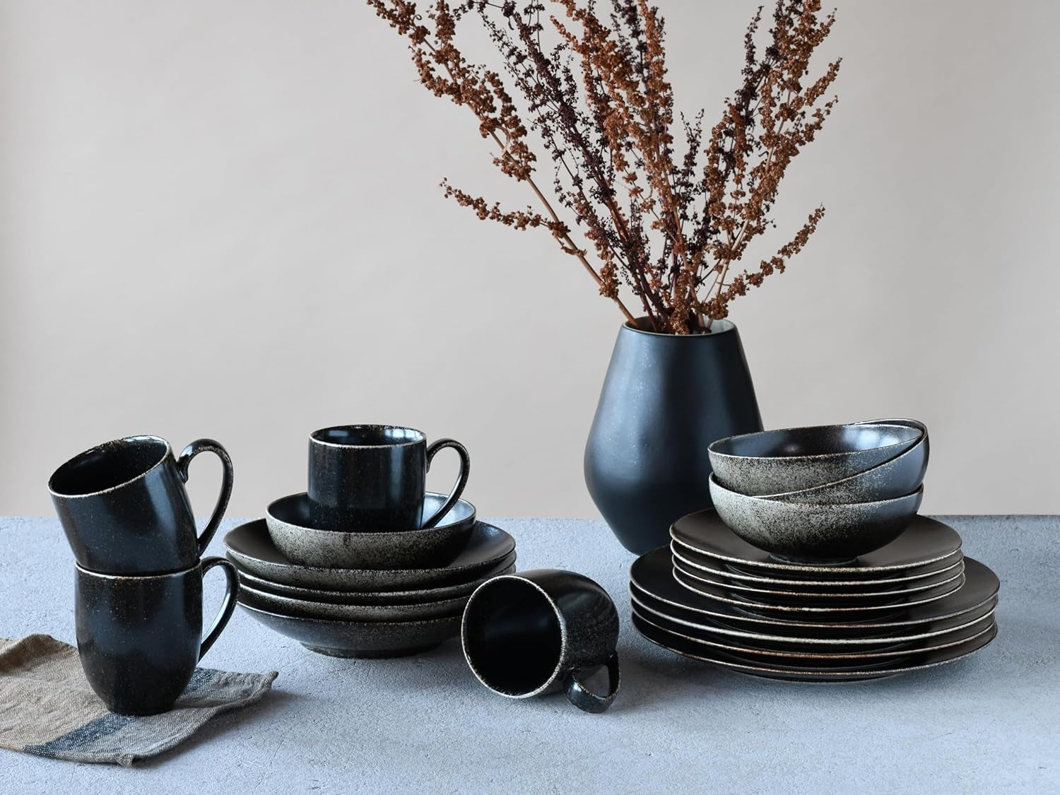 Creatable, 22408, Serie RUSTY, 20-Teiliges Geschirrset, Kombiservice Aus Porzellan, Spülmaschinen- Und Mikrowellengeeignet, Qualitätsproduktion Seturi vesela masa Naty Shop