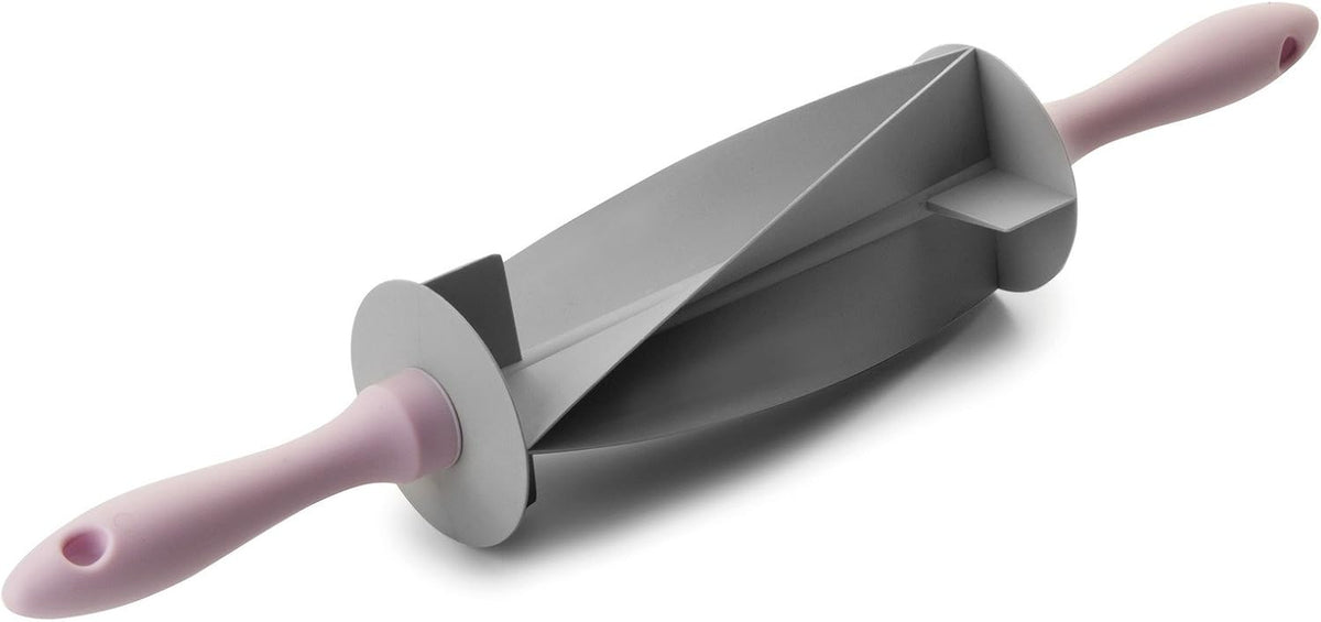 RODILLO CORTADOR DE Croissant, Plastic, grey/pink, 18 x 18 x 10 cm