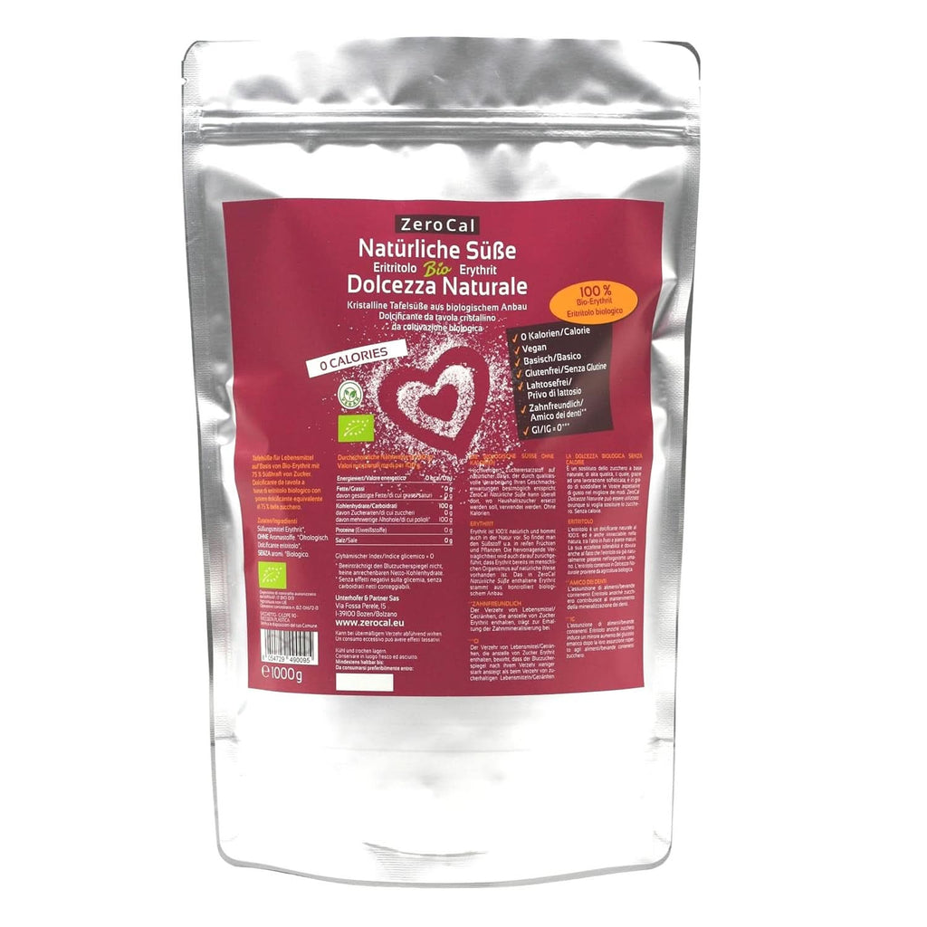 Zerocal - Eritritol organic 1KG Indulcitori Naty Shop