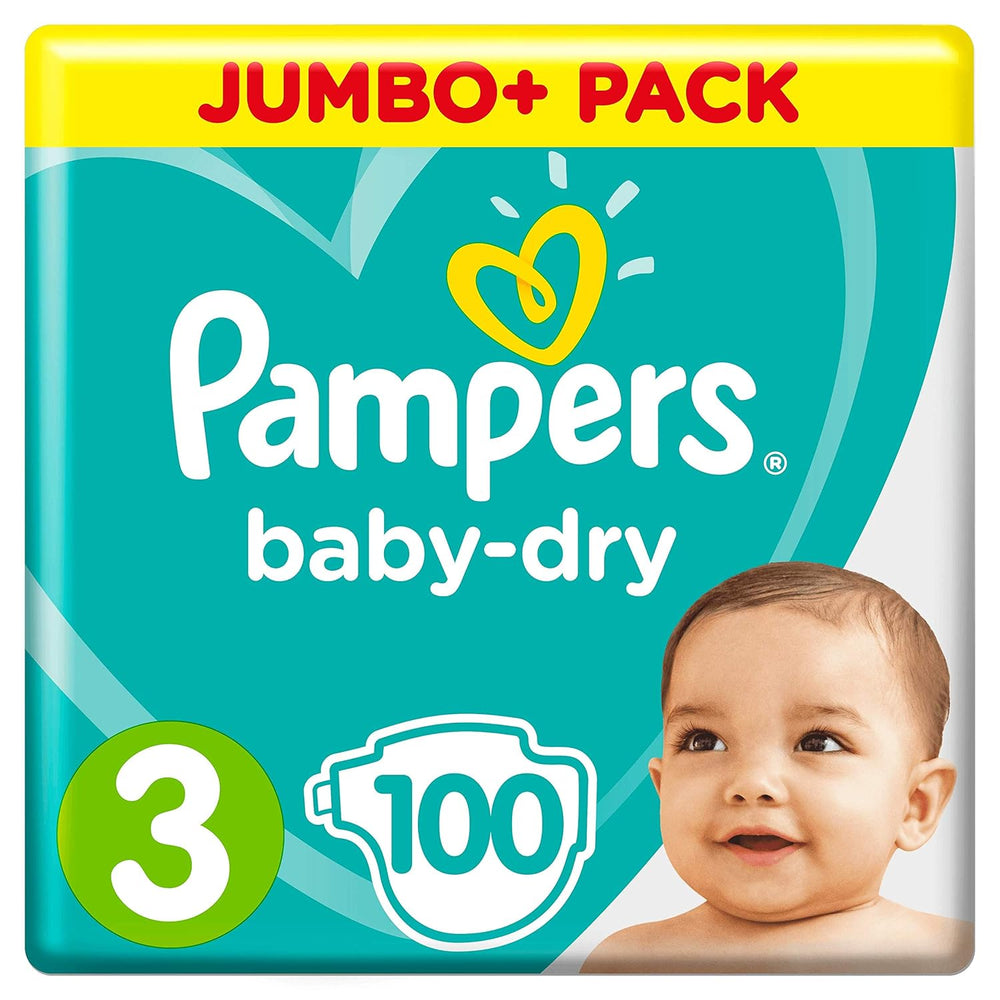 Pampers diapers (Old Version), Size 3 (6-10 kg), 100 pieces,