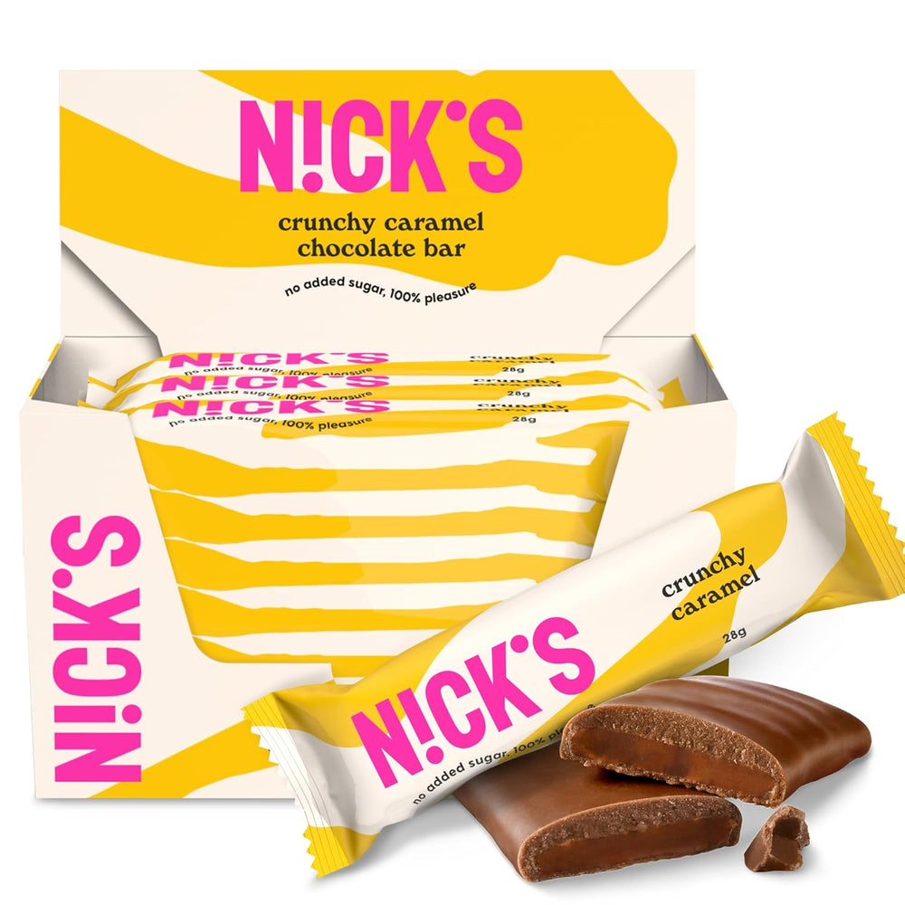 NICKS Keto Coconut Bars, Chocolate Coconut Snacks, 175 Calories, 2 Net Carbs, No Added Sugar, Gluten Free, Low Carb Sweets (15 x 40g)