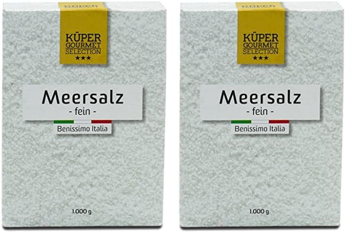 Küper Selection Meersalz - 1000g coarse Salt for Seasoning and Refinement - ohne Zusätze oder chemische Nachbehandlung