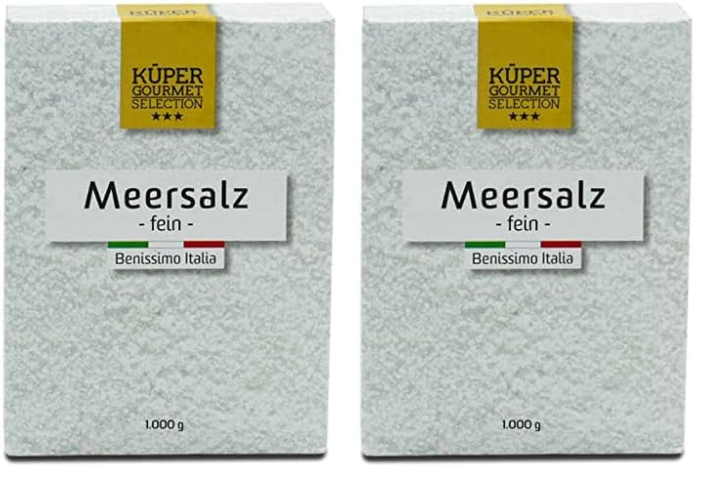 Küper Selection Meersalz - 1000g coarse Salt for Seasoning and Refinement - ohne Zusätze oder chemische Nachbehandlung