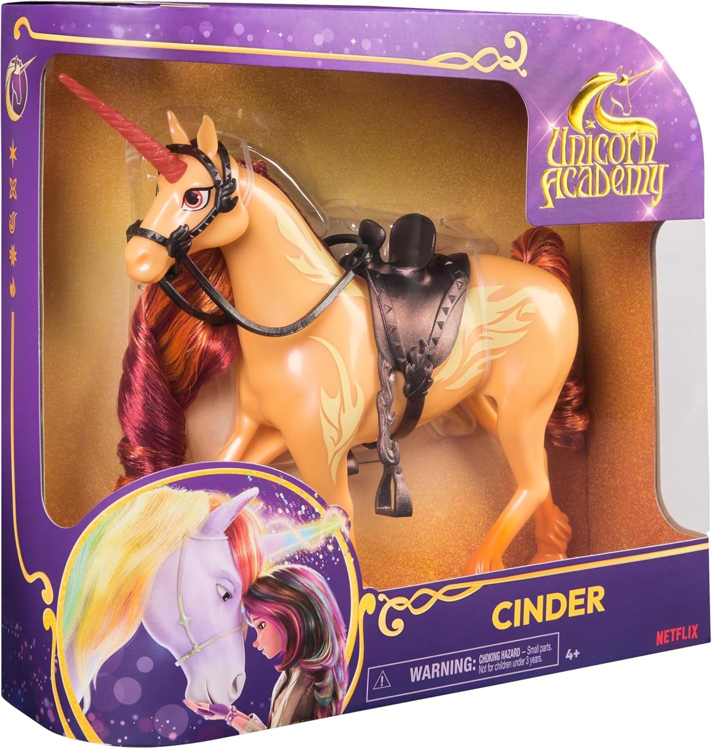 Unicorn Academy Spin Master 6073211, 2 Reitzubehör, 27,9 cm, kompatibel mit Valentina, Puppenspielzeug und Einhörnern, Mädchen