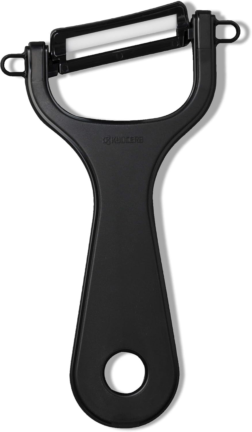 Peeler Kyocera, Lamă cu două tăișuri, 4 cm Peeler Naty Shop Negru Soft touch
