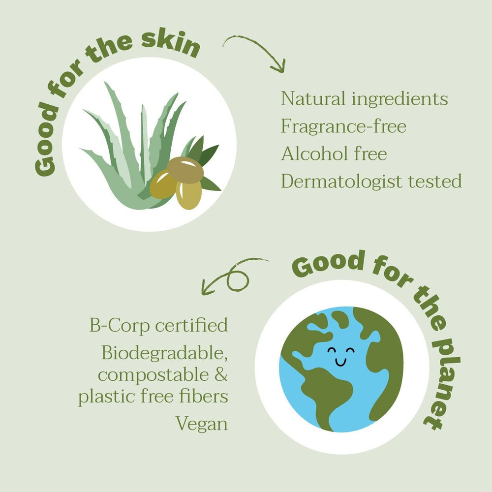 Lingette Coton À L'Eau 60 pcs