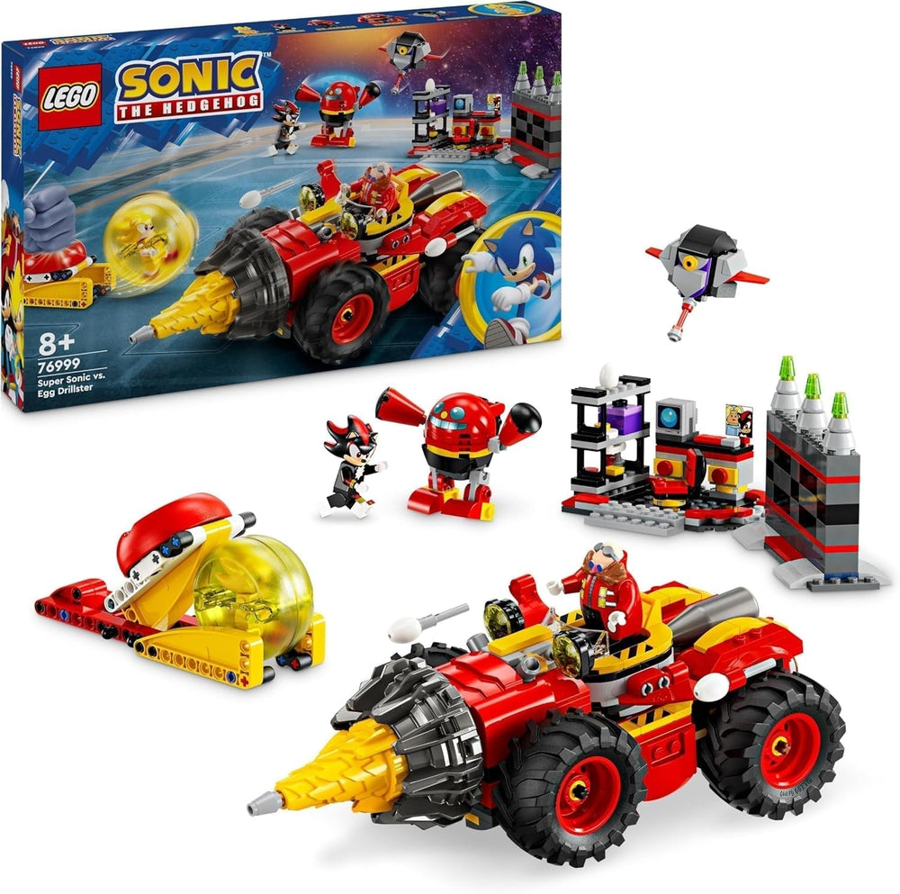 LEGO Sonic the Hedgehog Super Sonic Vs. Egg Drillster Adventure Video Game Set Kids Gift Shadow and Dr Eggman Set for Boys and Girls 8 Years Old 76999 Building Sets Besuche den LEGO-Store Default Title