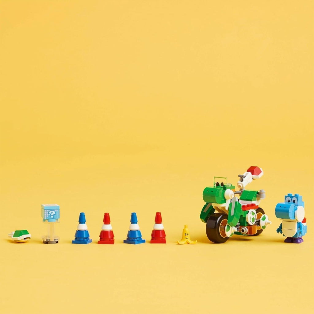LEGO Super Mario: Mario Kart - Yoshi Bike, set de aventuri Nintendo de colecționat, cadou pentru copii, băieți, fete și gameri de la 7 ani, set de colecție cu figura Yoshi 72031 Seturi de constructie Besuche den LEGO-Store