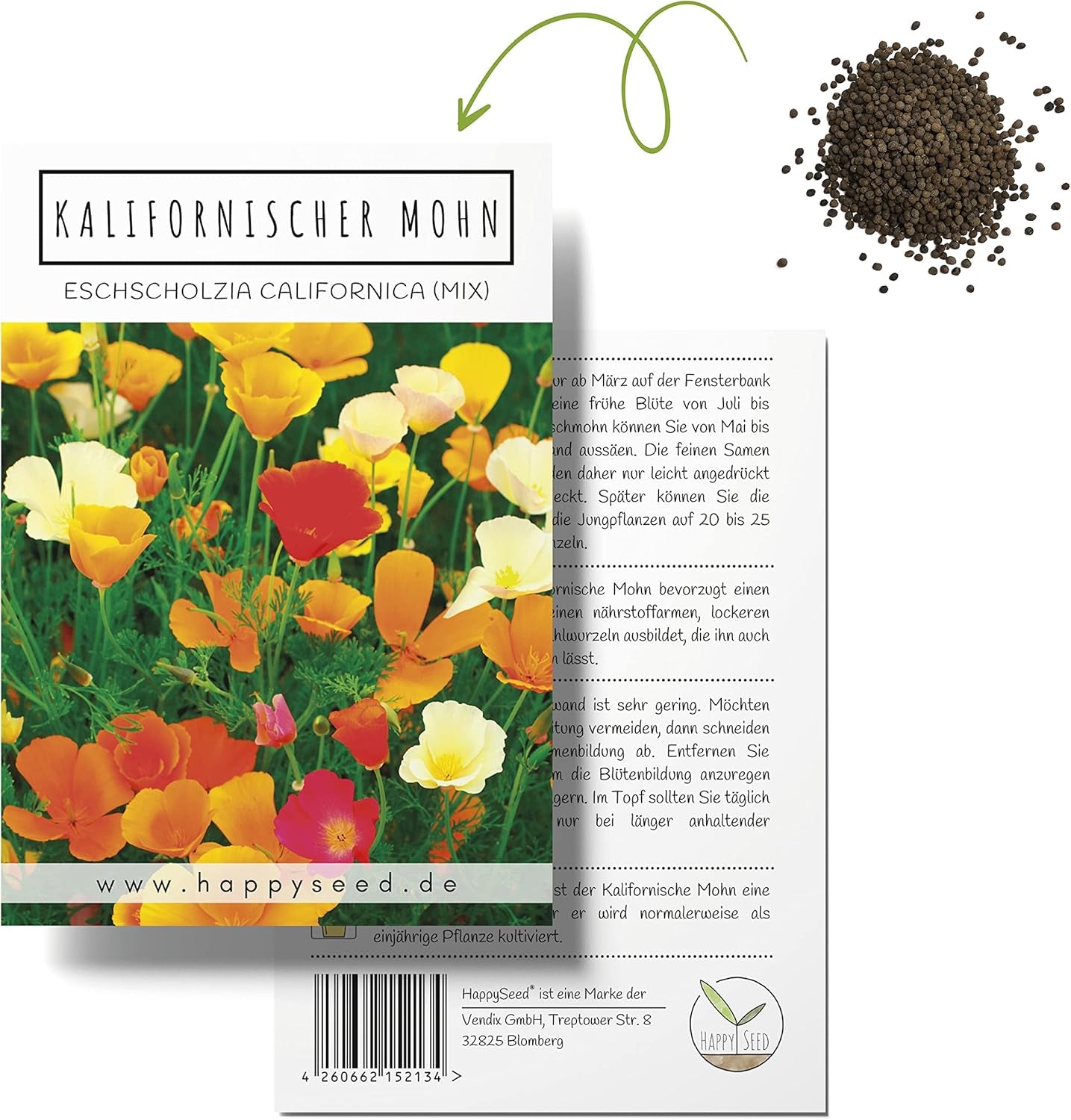 Iceland Poppy Seed Mix (Papaver nudicaule) - Beautiful flowering poppies with a long flowering period for a colorful flower meadow (Iceland Poppy)