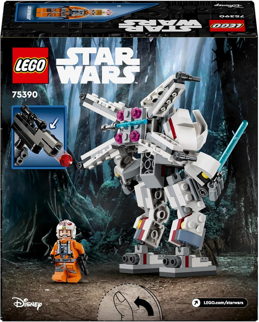 LEGO Star Wars Luke Skywalker's X-Wing Mech, collectible toy bricks, action adventure, gift idea for creative boys and girls aged 6+ 75390 Building sets Besuche den LEGO-Store
