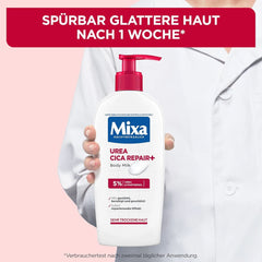 Mixa Urea Cica Body Lotion XXL, Cu uree și pantenol regenerant, Lapte de corp calmant și protector, Pentru piele uscată, 400 ml Duș și baie Naty Shop