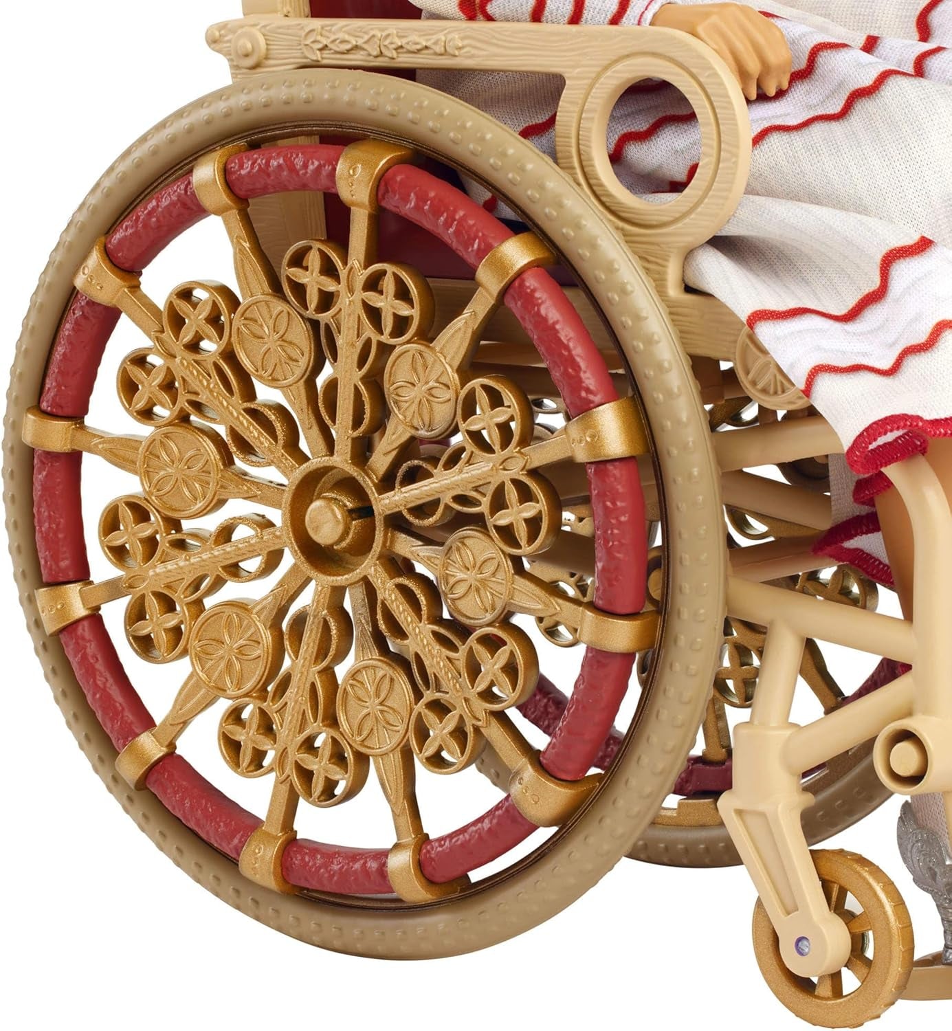 Păpușă de modă Mattel Wicked Nessarose și accesorii, inclusiv scaun cu rotile, cu păr creț castaniu, diverse poziții posibile și aspect de rochie de bal detașabilă, HXY36