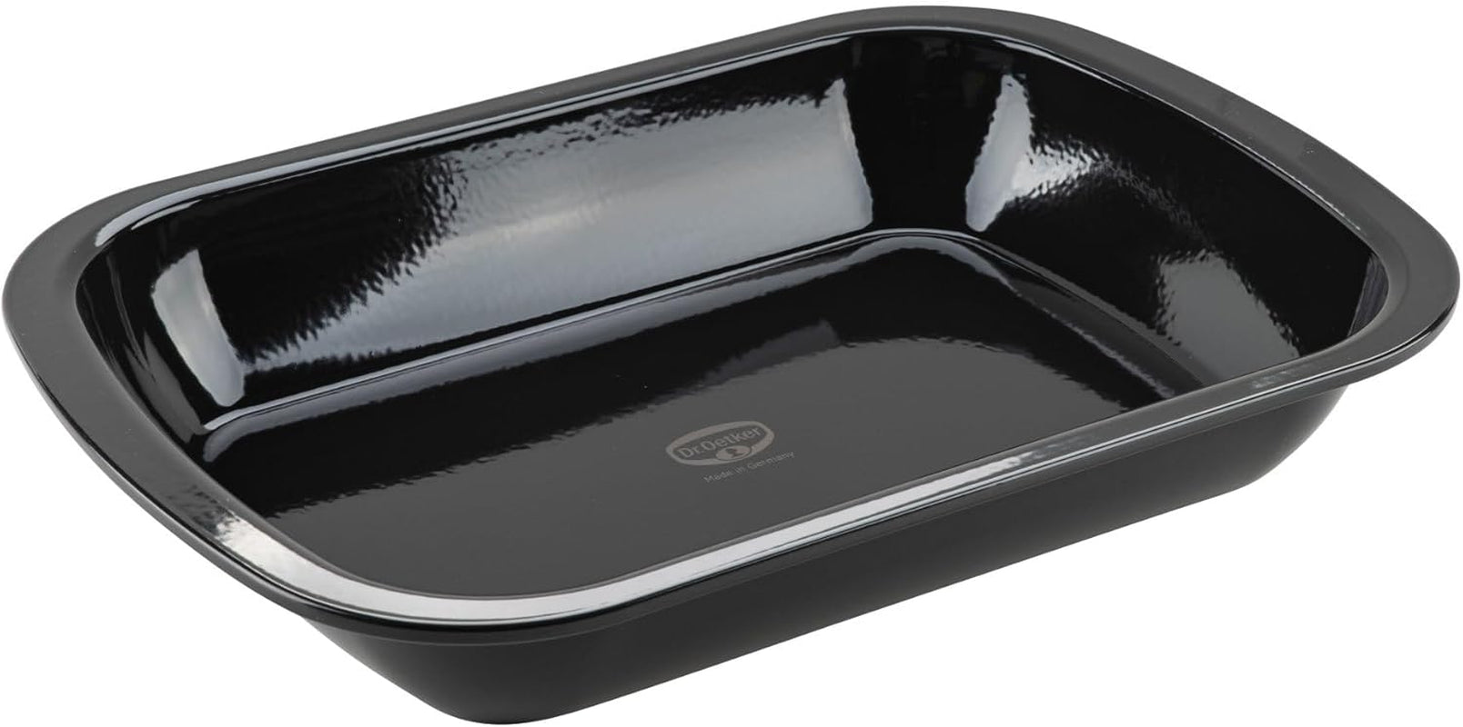 Dr. Oetker Back-Idee Kreativ Dessert- Und Auflaufform Aus Emaille, 39.5 X 28 X 6.5 Cm– Hitzebeständig Bis 400°C, Schnittfest, Kratzfest, Induktionsgeeignet, Schwarz Molds and baking trays Naty Shop 39 X 28 Cm