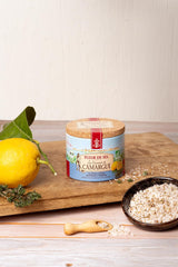 Le Saunier de Camargue Fleur De-Sel Citrone Thymian in 125 g Dose, Premium Meersalz aus Süd-Frankreich, Ideal als Finishing von Speisen und zum Verfeinern von Gerichten