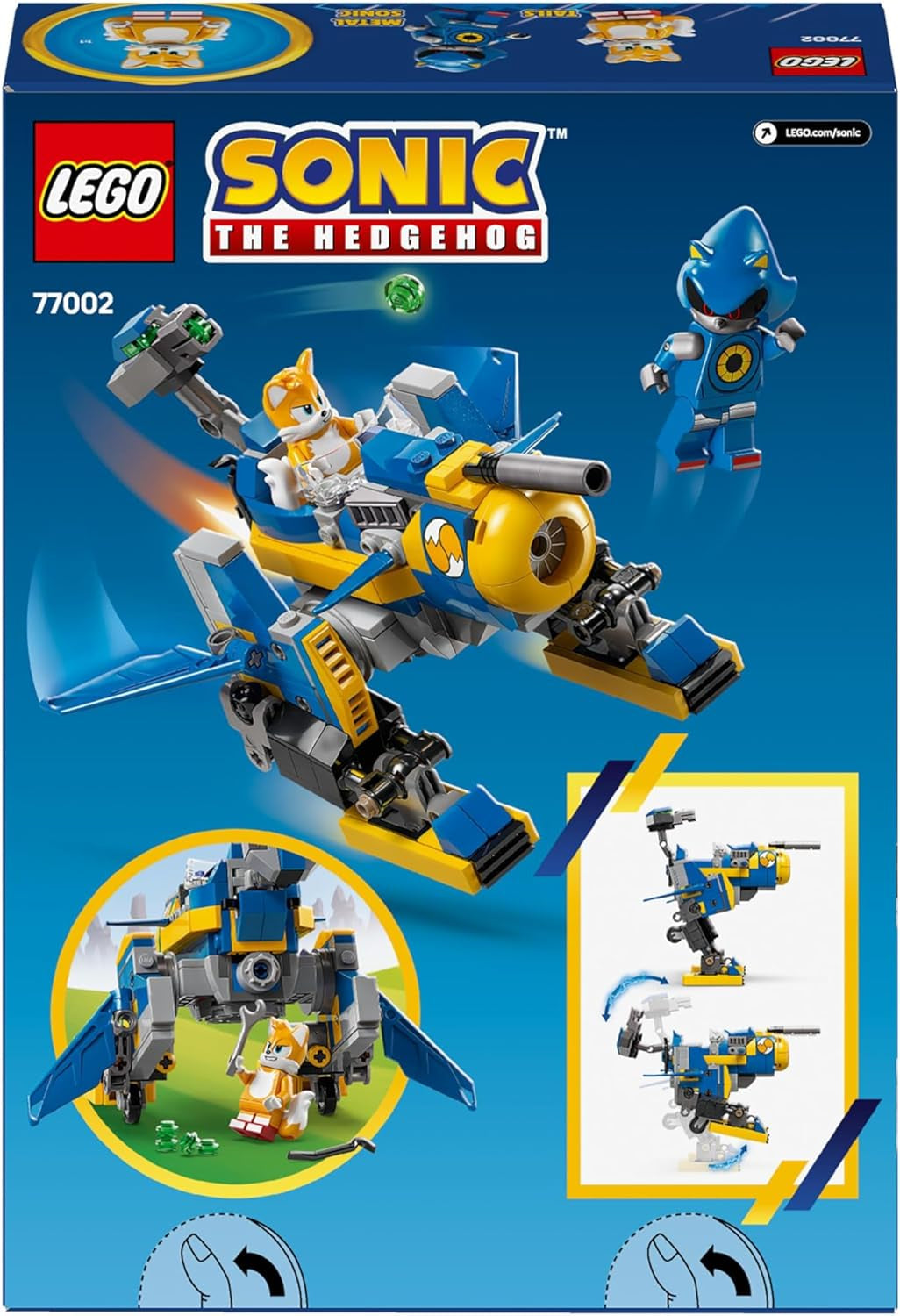 LEGO Sonic the Hedgehog Cyclone Vs. Metal Sonic - Mechs collectible toy with 2 video game minifigures - Gift idea for boys and girls from 8 years old and teenage game fans 77002 Building sets Besuche den LEGO-Store