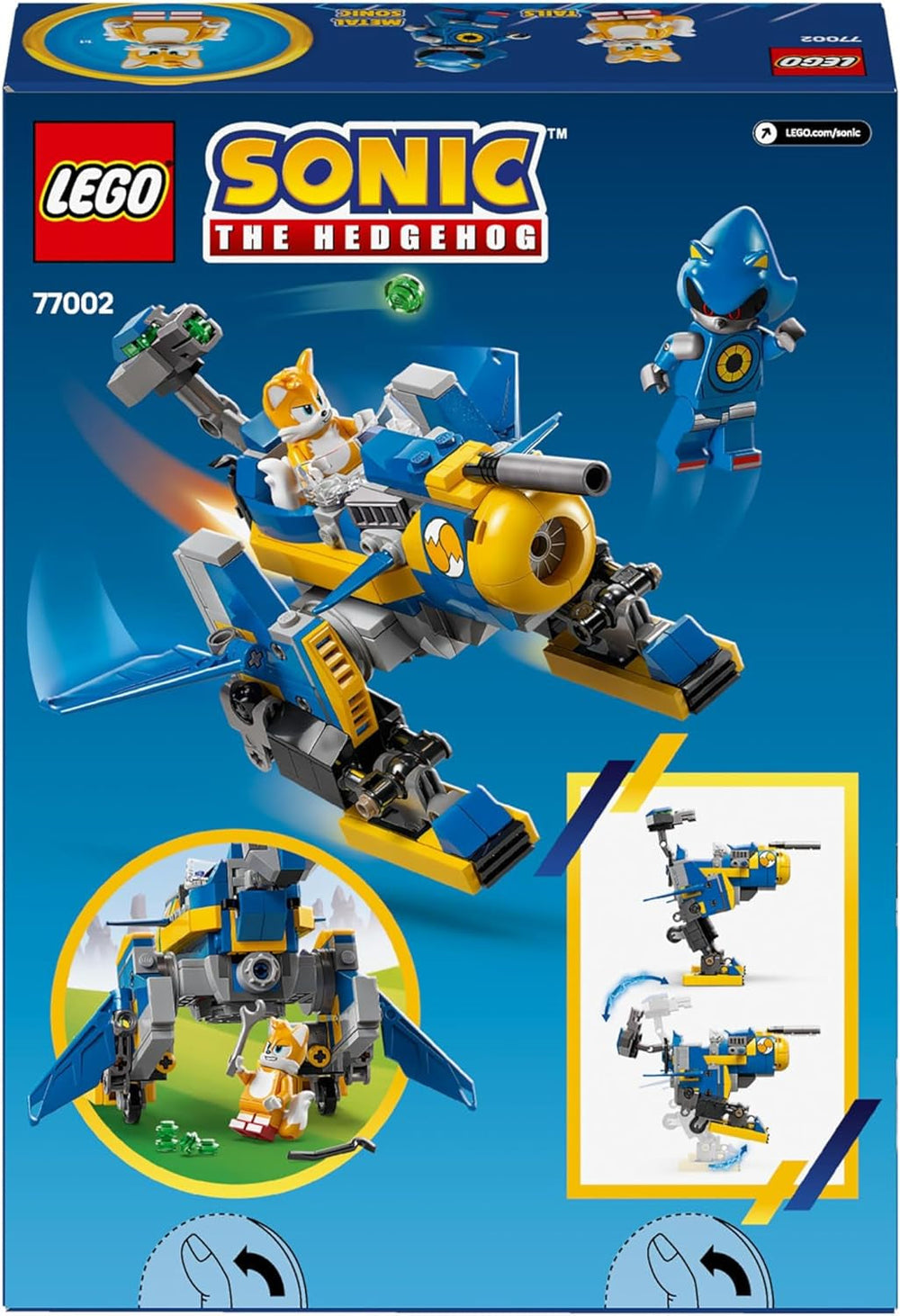 LEGO Sonic the Hedgehog Cyclone Vs. Metal Sonic - Mechs collectible toy with 2 video game minifigures - Gift idea for boys and girls from 8 years old and teenage game fans 77002 Building sets Besuche den LEGO-Store