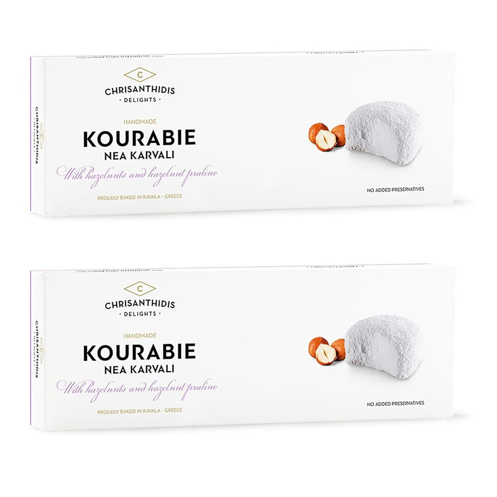 Chrisanthidis SA Biscuiți cu unt Kourabie și migdale 200g, pachet de 2 (2 x 200g)